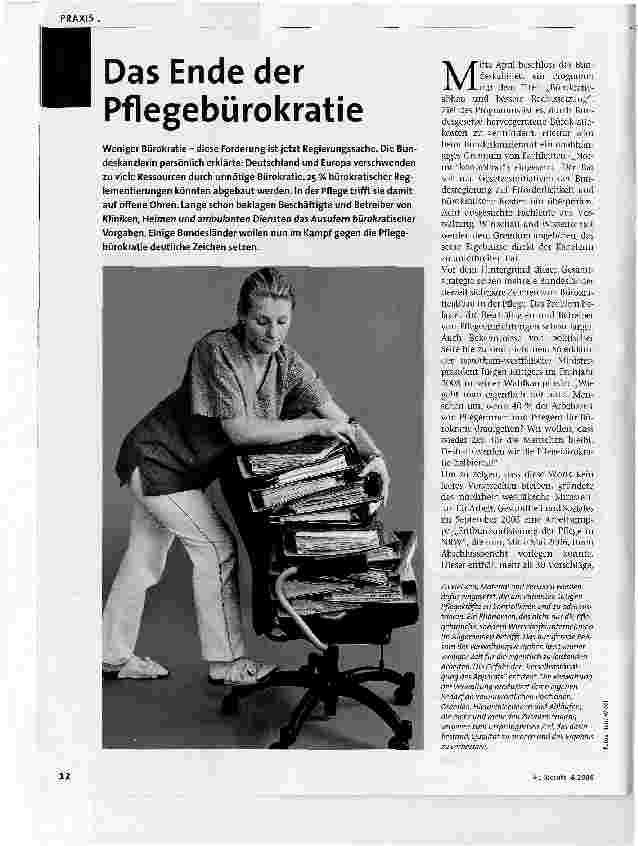 Vorschauseite 1: Das Ende der Pflegebürokratie