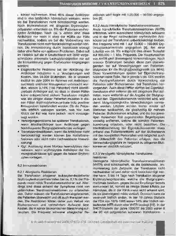Vorschauseite 4: Präoperative Eigenblutspende - Ein Bekenntnis dafür