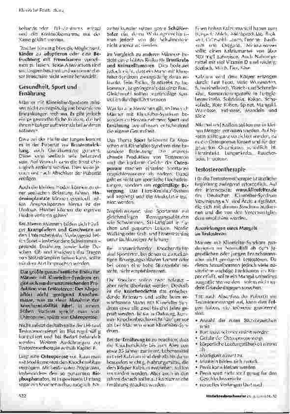 Vorschauseite 4: Klinefelter-Syndrom