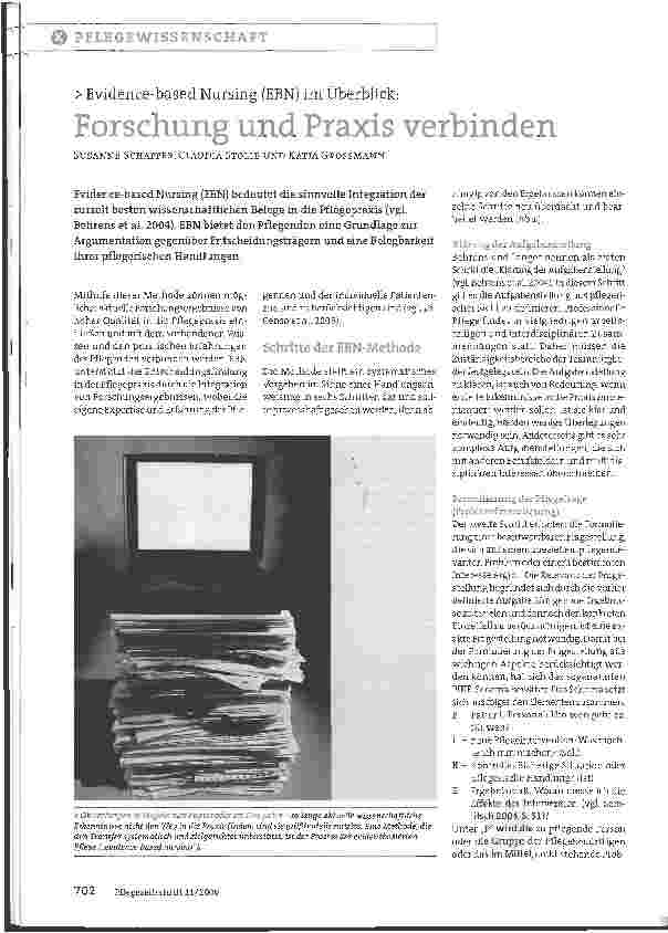 Vorschauseite 1: Evidence-based Nursing (EBN) im Überblick: Forschung und Praxis verbinden