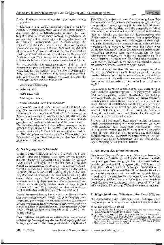 Vorschauseite 3: Dienstvereinbarungen zur Einführung von Leistungsentgelten im Bereich des Bundes