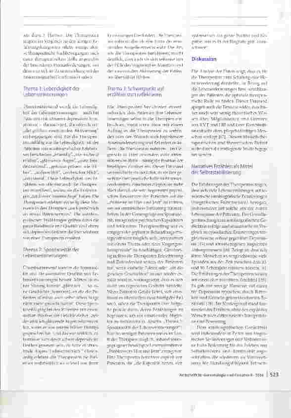 Vorschauseite 4: Lebensrückblick bei Pflegeheimbewohnern mit Depression