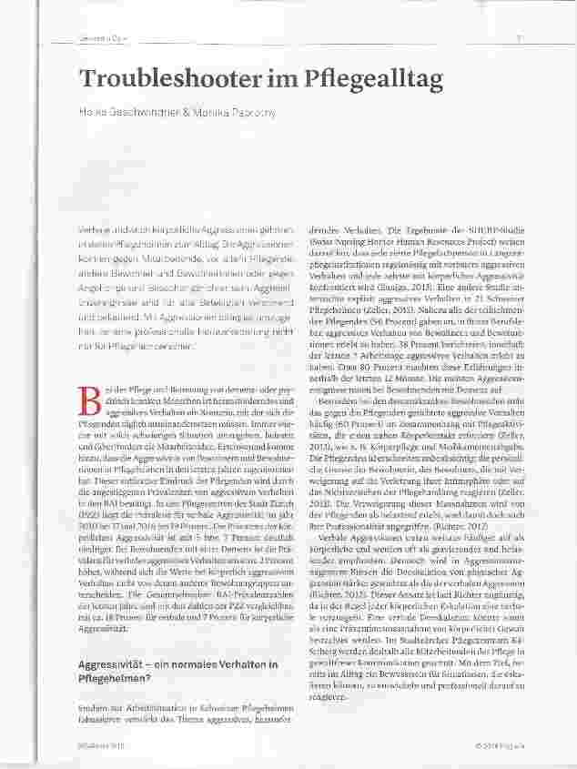 Vorschauseite 1: Troubleshooter im Pflegealltag