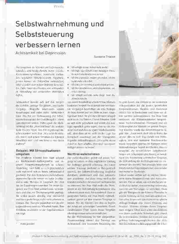 Vorschauseite 1: Selbstwahrnehmung und Selbststeuerung verbessern lernen