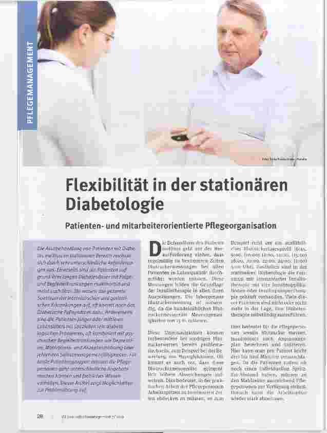 Vorschauseite 1: Flexibilität in der stationären Diabetologie