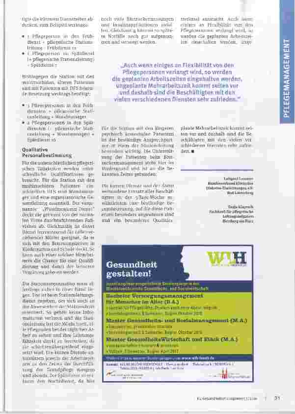 Vorschauseite 4: Flexibilität in der stationären Diabetologie