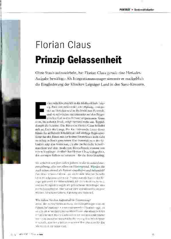 Vorschauseite 2: Florian Claus Prinzip Gelassenheit