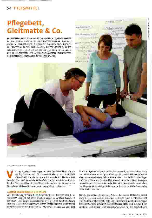 Vorschauseite 1: Pflegebett, Gleitmatte & Co.