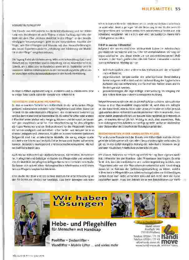 Vorschauseite 2: Pflegebett, Gleitmatte & Co.