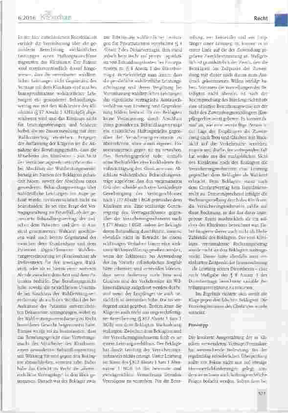 Vorschauseite 3: Abrechnung ärztlicher Wahlleistungen - Wer ist der richtige Beklagte bei Honorarrückforderung?