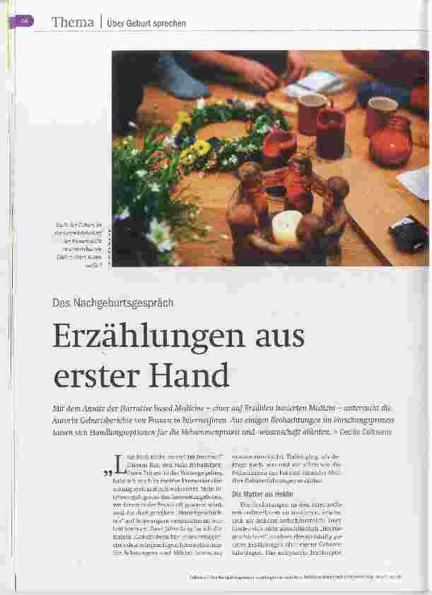 Vorschauseite 1: Erzählungen aus erster Hand
