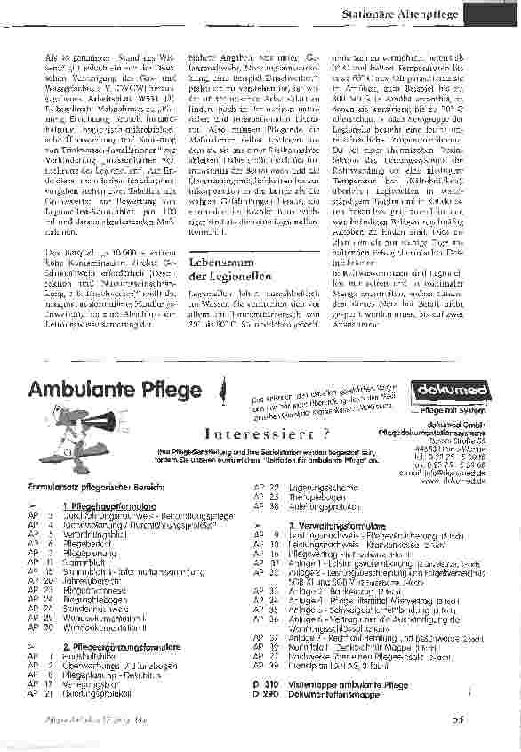Vorschauseite 2: Achtung: Legionellen im WasserDie wichtigsten Maßnahmen zum Schutz der Bewohner