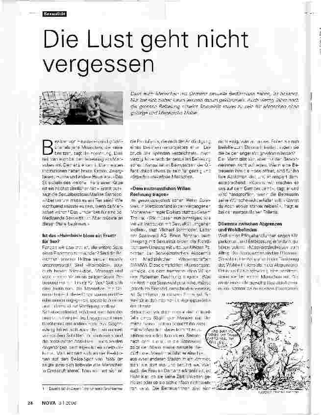 Vorschauseite 1: Die Lust geht nicht vergessen