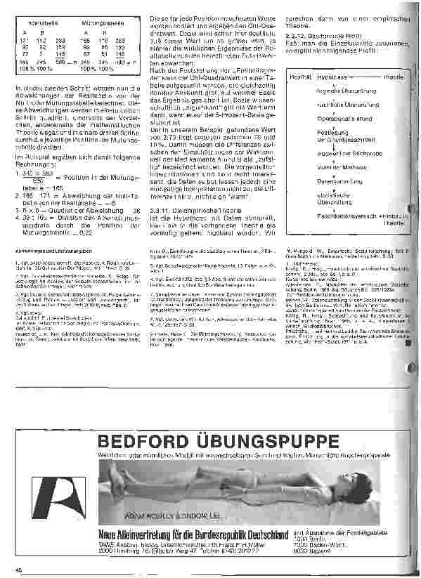 Vorschauseite 6: Sozialwissenschaftliche Aspekte 11. Folge: Unterrichtseinheit: Von der Hypothese zur Theorie (Teil I)