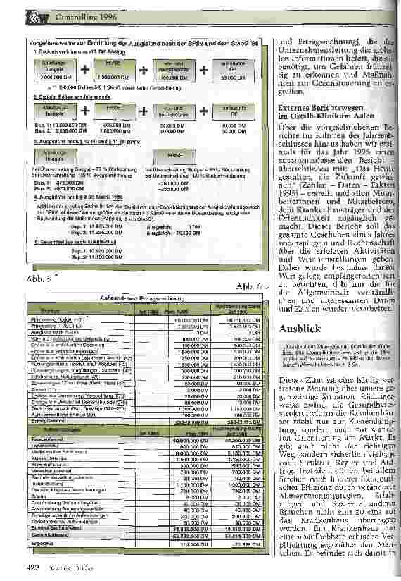 Vorschauseite 5: Controlling 1996