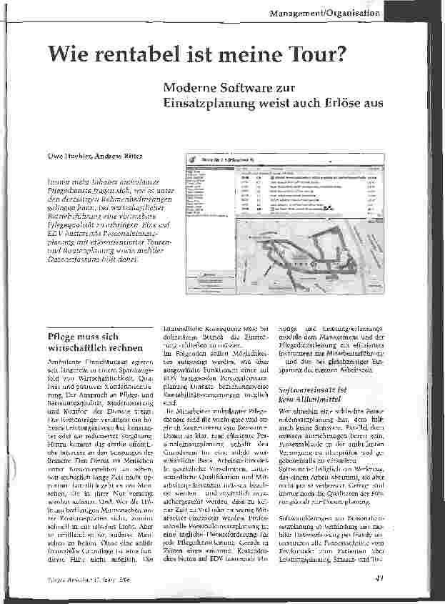 Vorschauseite 1: Wie rentabel ist meine Tour? - Moderne Software zur Einsatzplanung weist auch Erlöse aus