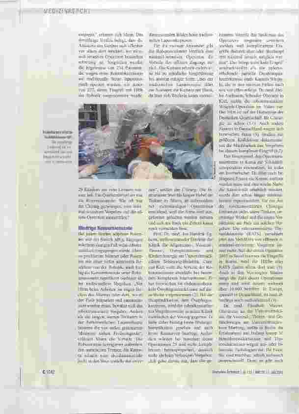 Vorschauseite 2: Minimal-invasiv operieren, als sei der Situs offen