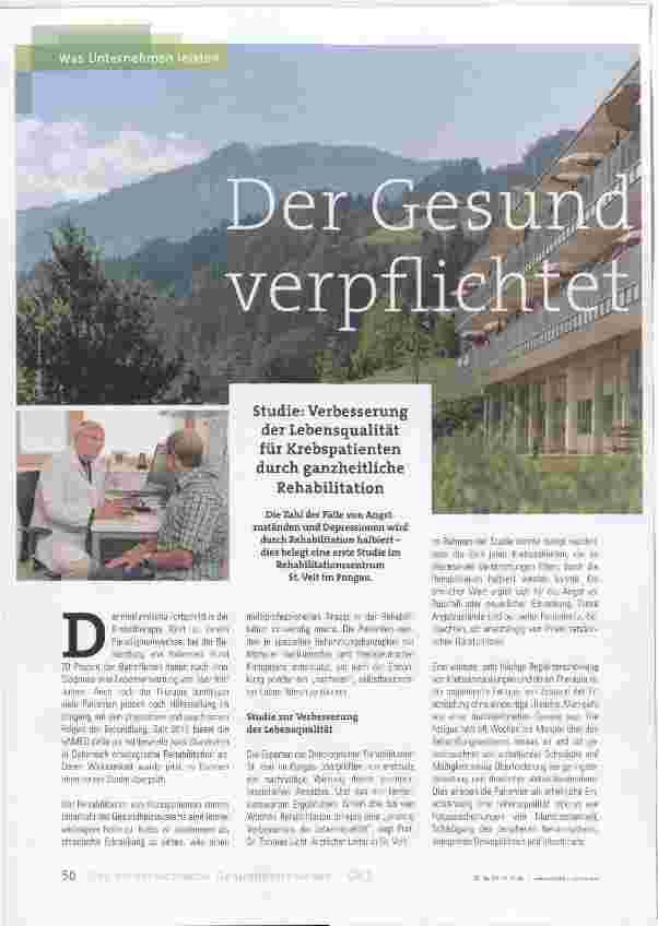 Vorschauseite 1: Der Gesundheit verpflichtet