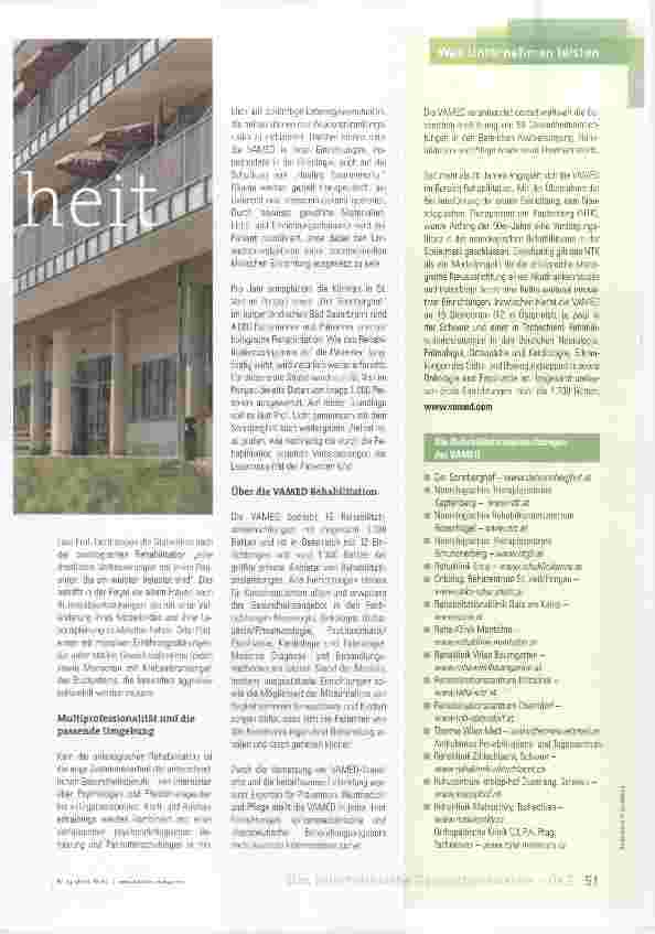 Vorschauseite 2: Der Gesundheit verpflichtet
