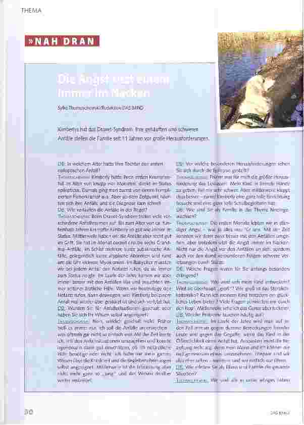 Vorschauseite 1: Die Angst sitzt einem immer im Nacken