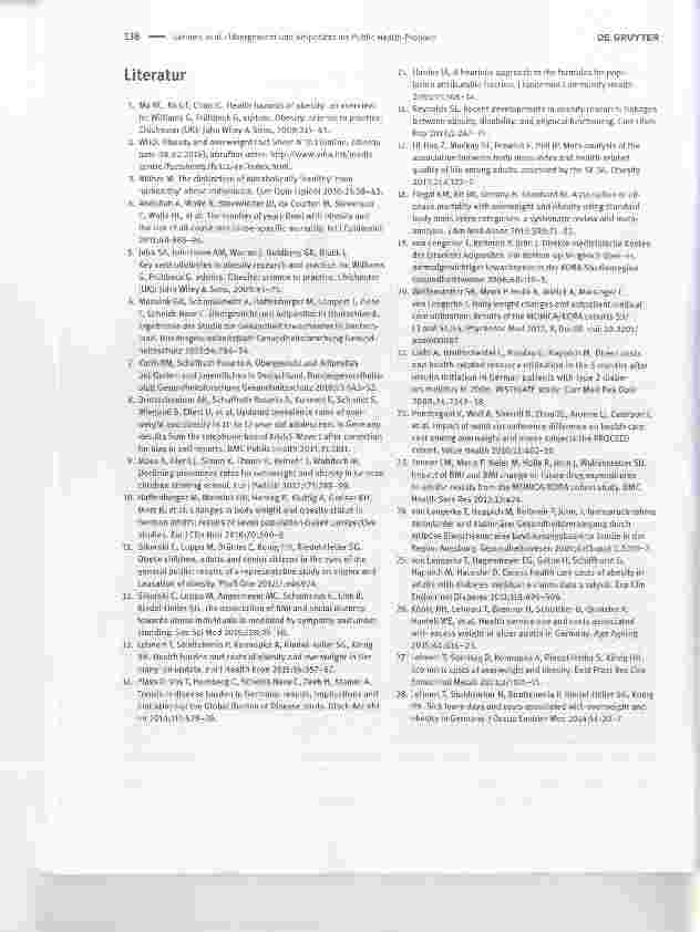 Vorschauseite 4: Übergewicht und Adipositas als Public Health Problem