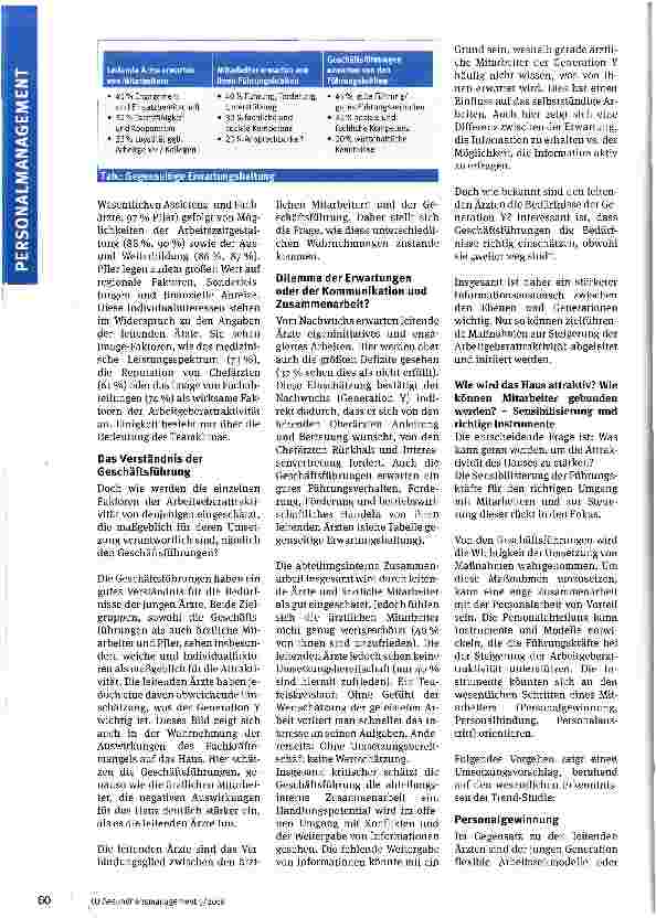 Vorschauseite 2: Arbeitgeberattraktivität deutscher Krankenhäuser