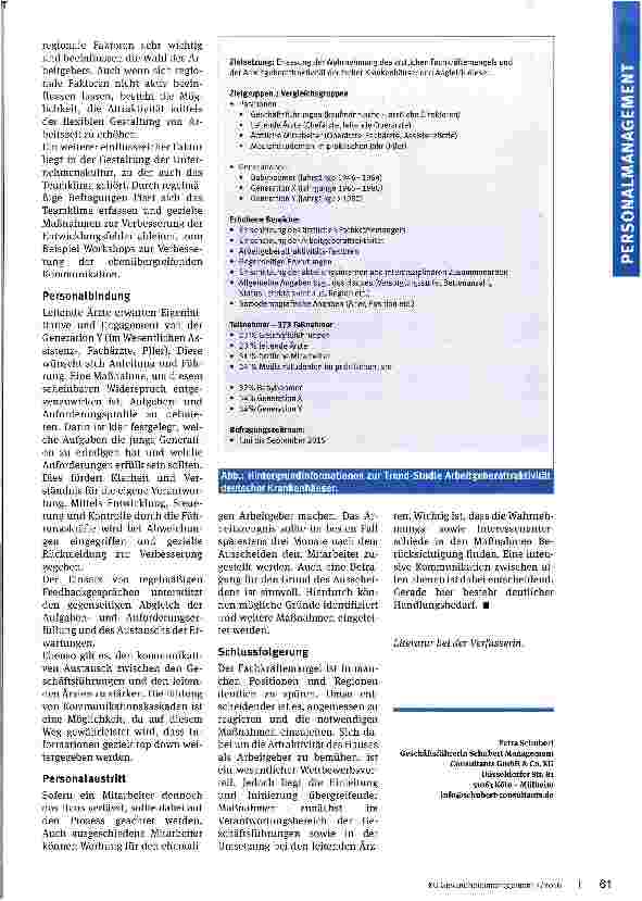 Vorschauseite 3: Arbeitgeberattraktivität deutscher Krankenhäuser