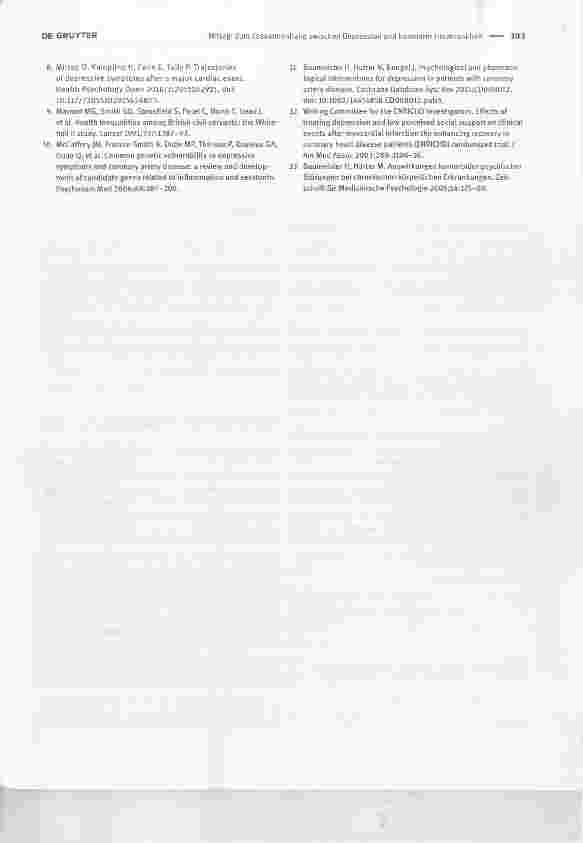 Vorschauseite 3: Zum Zusammenhang zwischen Depression und koronarer Herzkrankheit