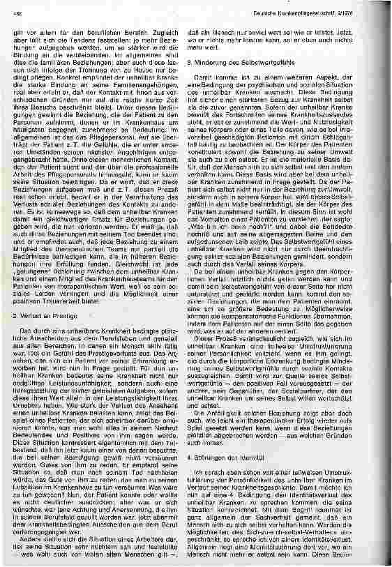 Vorschauseite 4: Probleme der psychischen und sozialen Situation des unheilbar Kranken