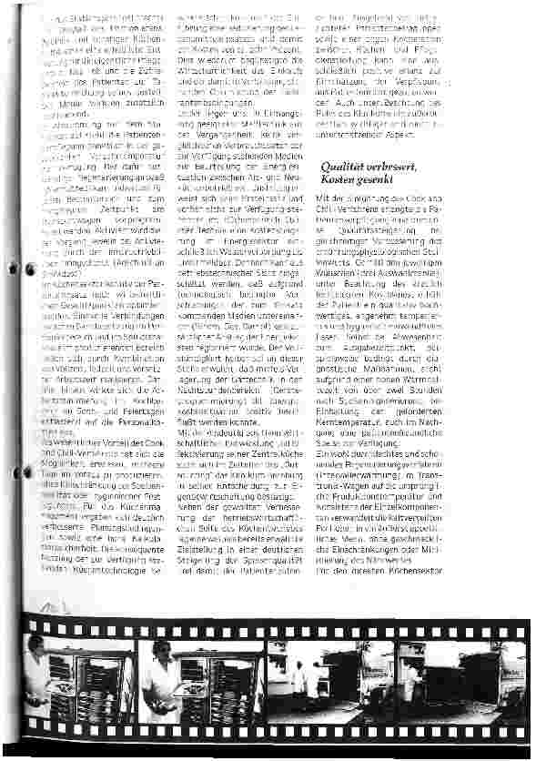 Vorschauseite 4: Cook and Chill-Technologie in der Zentralküche des Klinikums Bernburg - ein erster Erfahrungsbericht