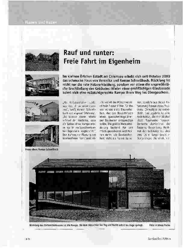 Vorschauseite 1: Rauf und runter:Freie Fahrt im Eigenheim