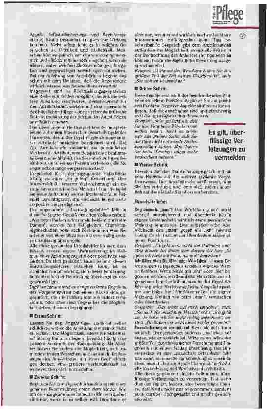 Vorschauseite 3: Anleitung und Beratung von Angehörigen Wahrnehmen, Beurteilen und Lernen