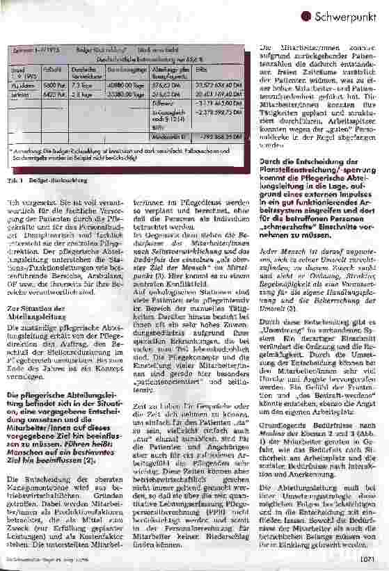 Vorschauseite 2: Umsetzung einer Stellenreduzierung im Pflegedienst 1. Teil: Führungstheorien