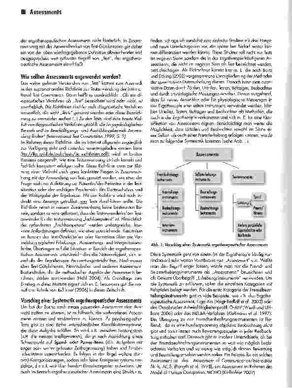 Vorschauseite 3: Auswahl und gezielter Einsatz ergotherapeutischer Assessments