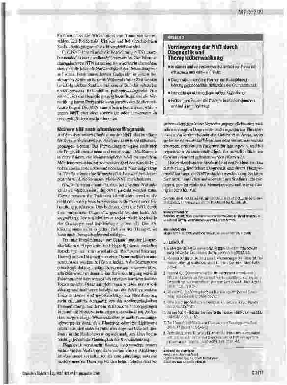 Vorschauseite 5: Beurteilung von Therapien mit der number needed to treat