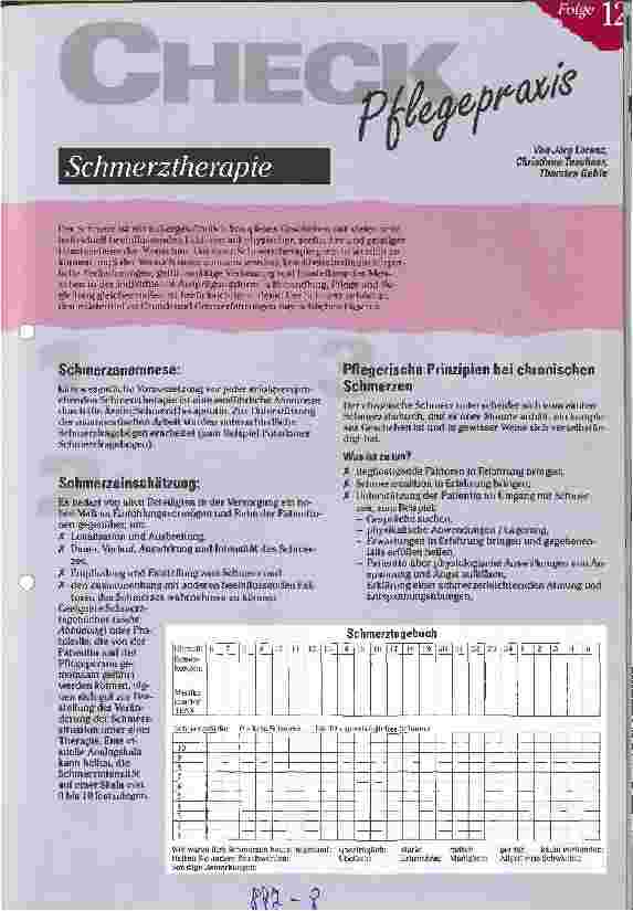 Vorschauseite 1: Schmertherapie