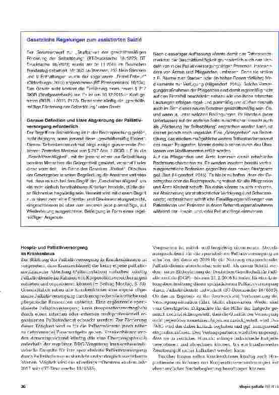 Vorschauseite 3: Neue Gesetze stärken Hospiz-und Palliativversorgung