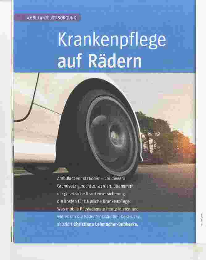 Vorschauseite 1: Krankenpflege auf Rädern