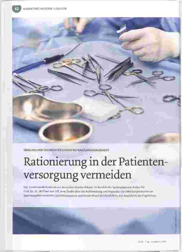 Vorschauseite 1: Rationierung in der Patienten Versorgung vermeiden