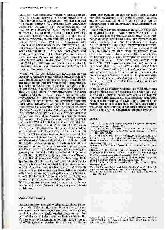 Vorschauseite 4: Epidemiologische Aspekte von Suizid und Suizidversuch
