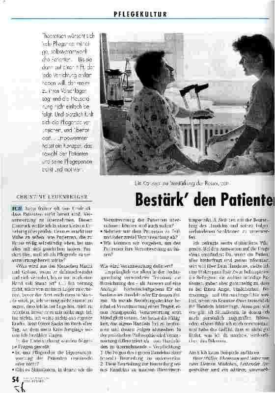 Vorschauseite 1: Bestärk den Patienten in seiner Verantwortung!
