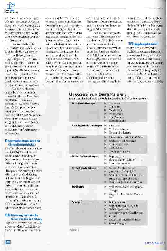Vorschauseite 2: Pflegerische Möglichkeiten der Obstipationsprophylaxe