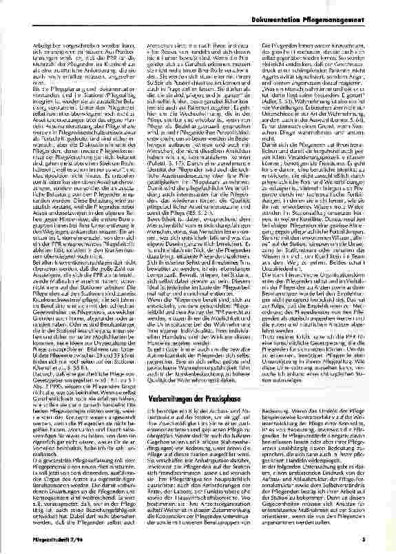 Vorschauseite 4: Die Pflegepersonalregelung (PPR) und die Organisation des Pflegedienstes