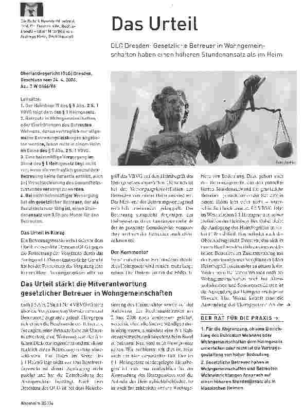 Vorschauseite 1: Das Urteil