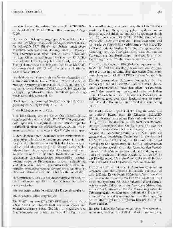 Vorschauseite 3: Zur Markenverletzung bei parallelimportierten Arzneimitteln