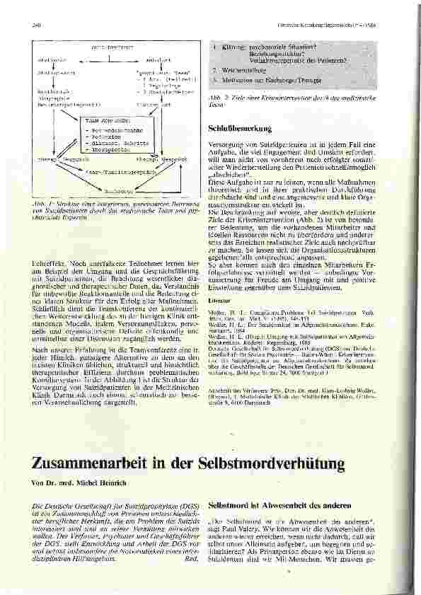 Vorschauseite 1: Zusammenarbeit in der Selbstmordverhütung
