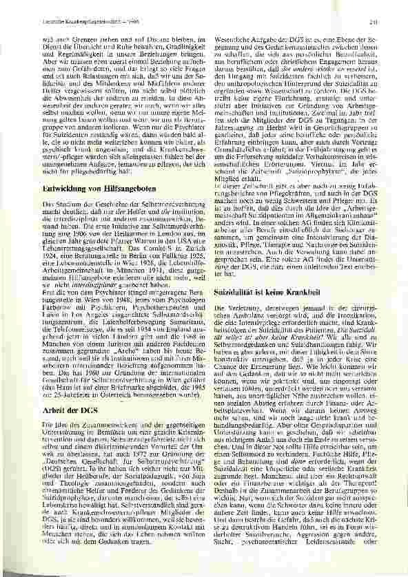 Vorschauseite 2: Zusammenarbeit in der Selbstmordverhütung