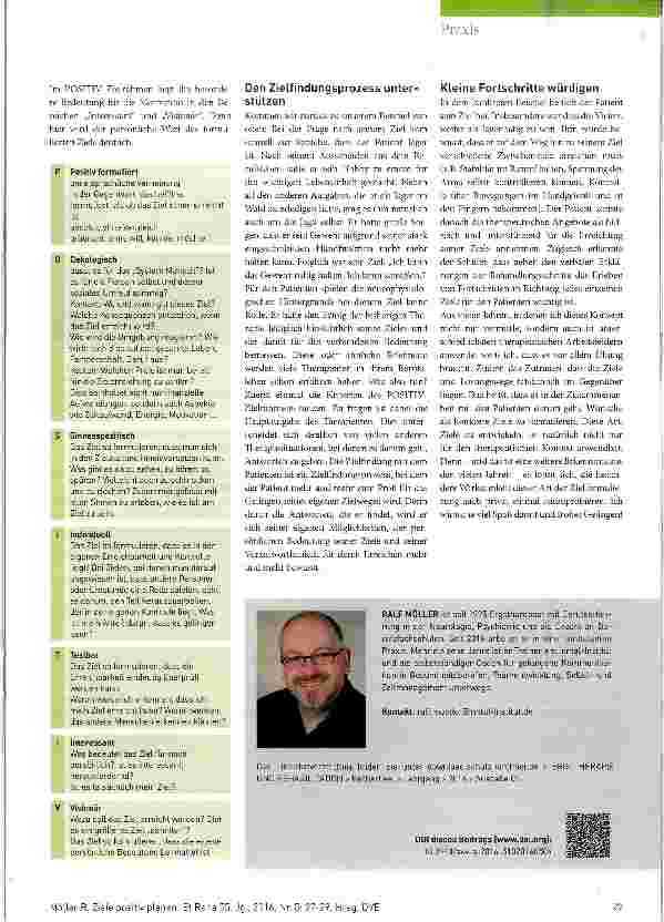 Vorschauseite 3: Ziele positiv planen!