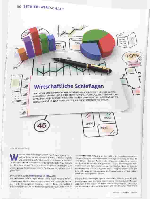 Vorschauseite 1: wirtschaftliche Schieflagen