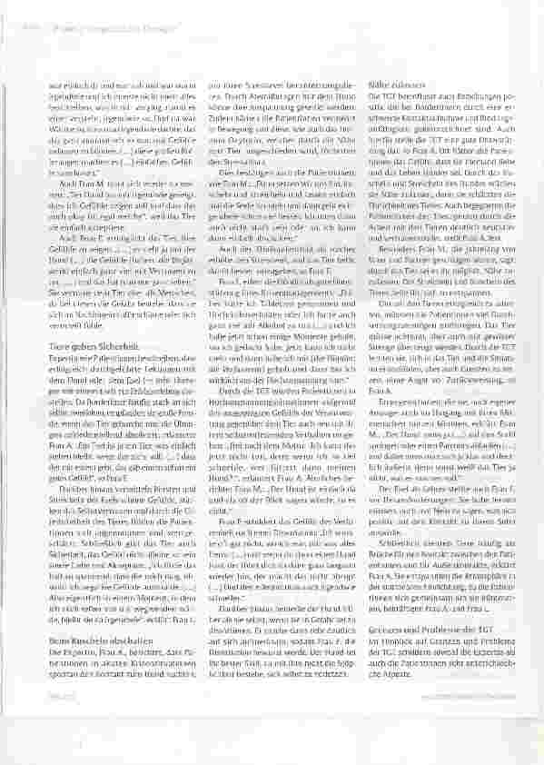 Vorschauseite 5: Tiergeschützte Therapie als Komplementärtherapie zur DBT